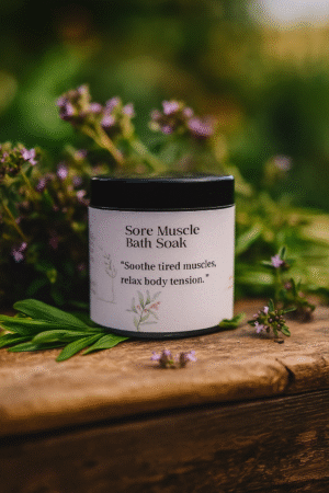 20251014 1533 herbal bath soak remix 01k7h2pwzafmybgnts68nv0g8d (1)