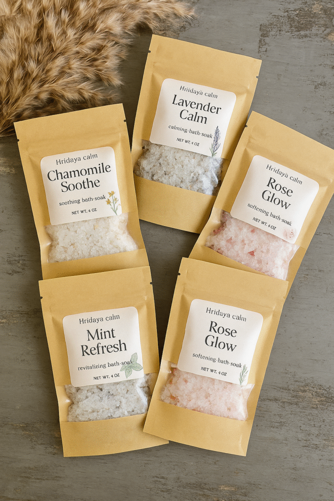 20251022 1128 hridaya calm bath salts remix 01k857w4gdf93v7aqy8ewjt10d